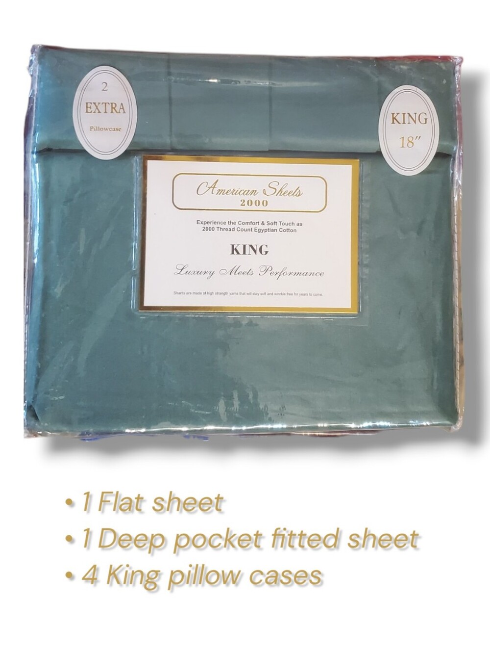 American Bed Cotton Sheets Deep Pocket King Set - Picture 2 of 7